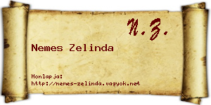 Nemes Zelinda névjegykártya